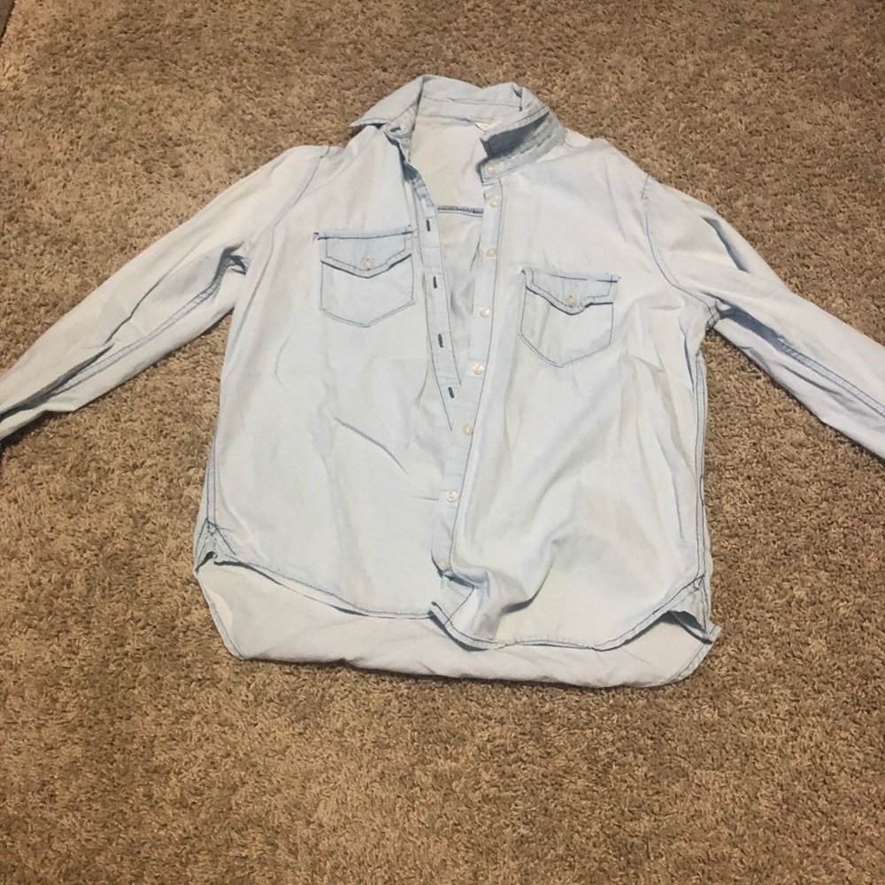 Light denim long sleeve